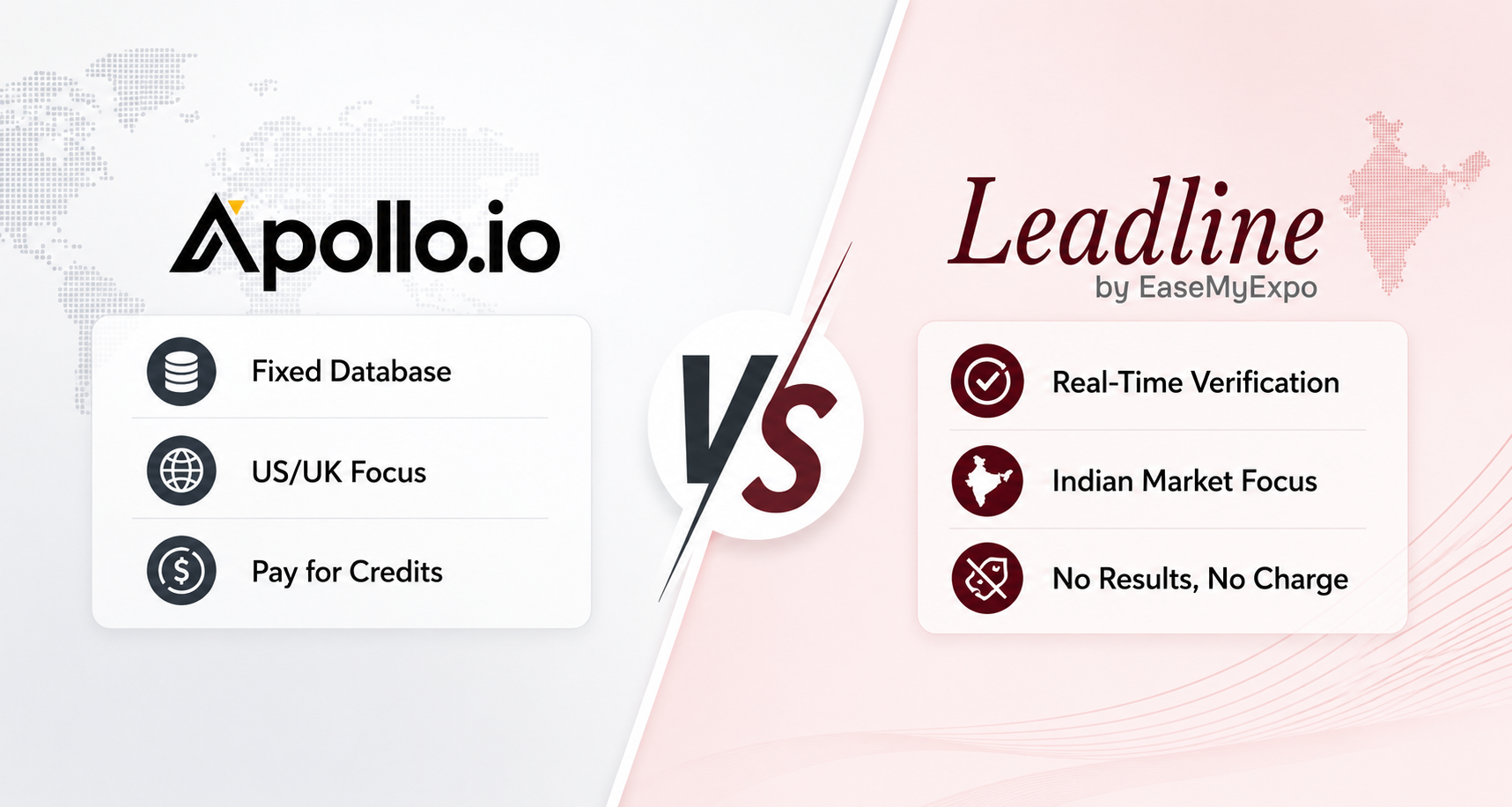 Apollo vs Leadline comparison for Indian business data platforms